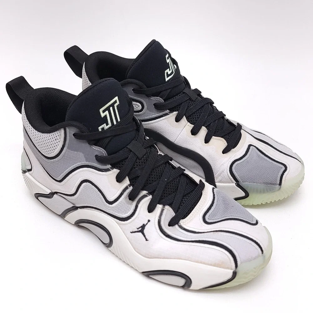Jordan Tatum 3 ZEN Mens Basketball Shoes White Black FZ6598-001 Size 10